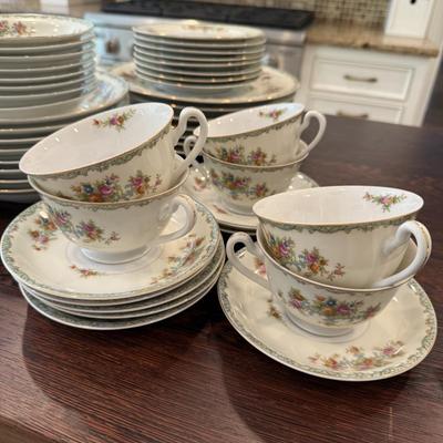 Large beautiful set of china