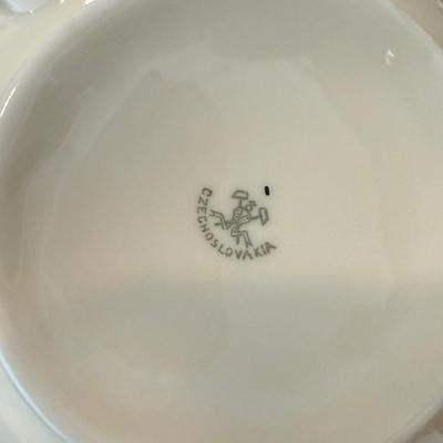 Czechoslovakian china, soup bowls