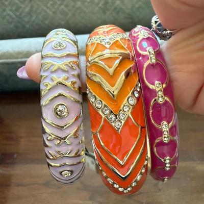 Three enamel bracelets from Nordstrom