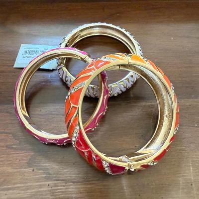 Three enamel bracelets from Nordstrom