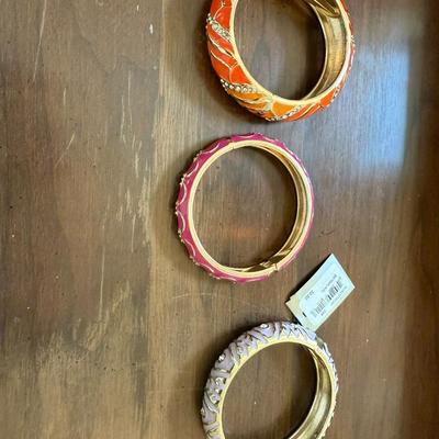 Three enamel bracelets from Nordstrom