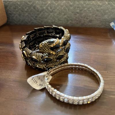 Two gorgeous bracelets, snake bracelet with tag!