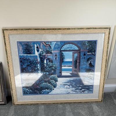 Tropical doorway signed Behrens