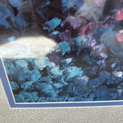 Tropical doorway signed Behrens