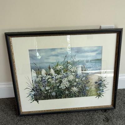 Signed and numbered Wildflowers by the Sea