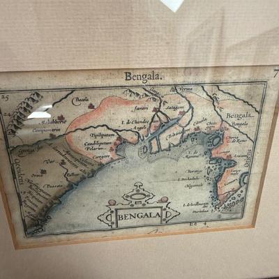Bengala map framed