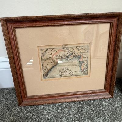 Bengala map framed