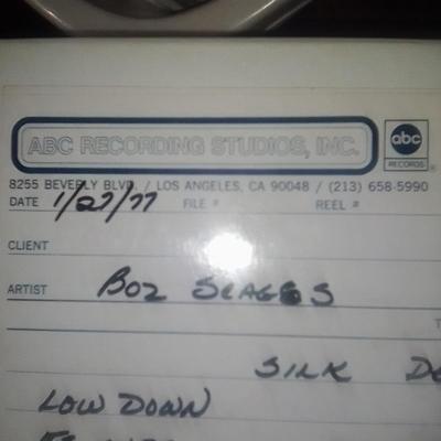 Boz Scaggs master recording #2