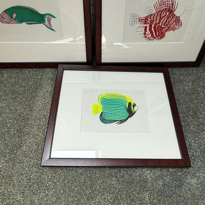 Three fun fish prints