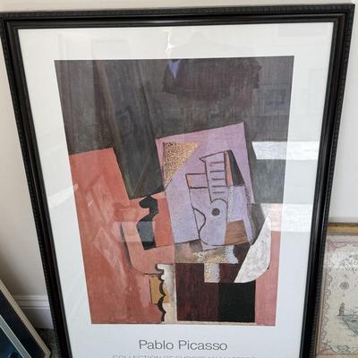 Pablo Picasso Collection of European Masters framed poster