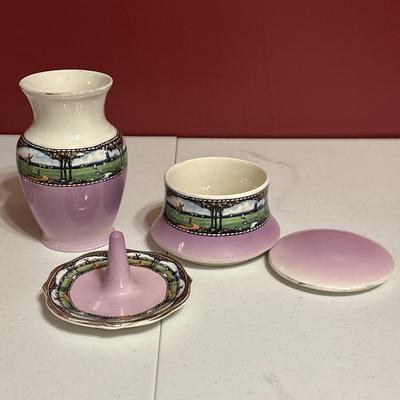 Purple vanity set