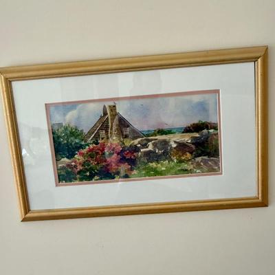 Beach House watercolor