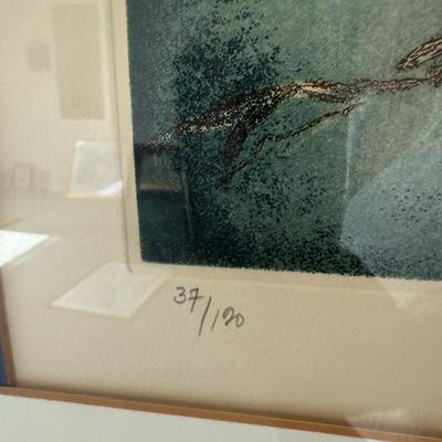 Signed and numbered with certificate of authenticity Eagle artwork