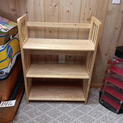 3 TIER FOLDING SHELF AND ADJUSTABLE LIGHT