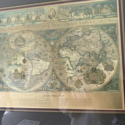 Blaeu wall map. Original price $129