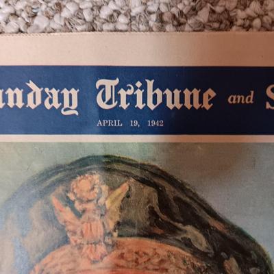 1941 & 1942 NEWSPAPER HEADLINES REGARDING WWII