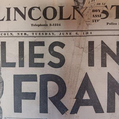 1941 - 1944 NEWSPAPER HEADLINES REGARDING WWII