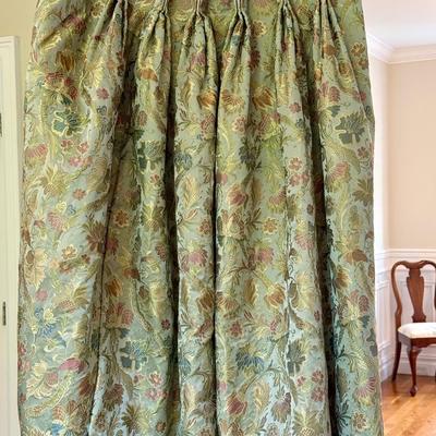 Two long panels in stunning floral fabric