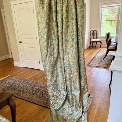 Two long panels in stunning floral fabric