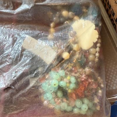 Lot of beaded jewelry and more
