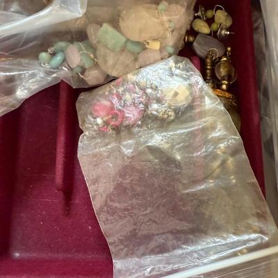 Lot of beaded jewelry and more