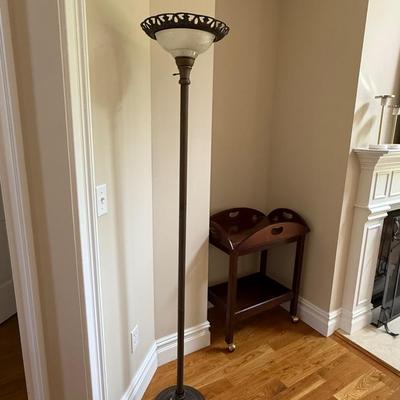 Beautiful glass floor lamp