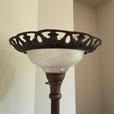 Beautiful glass floor lamp