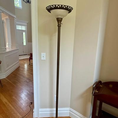 Beautiful glass floor lamp