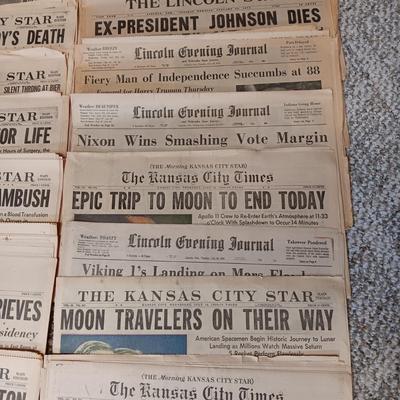 1968 - 1969 NEWSPAPER HEADLINES
