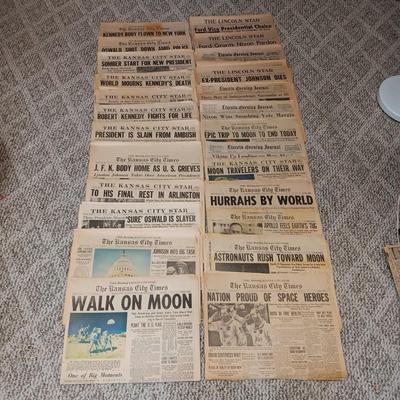 1968 - 1969 NEWSPAPER HEADLINES