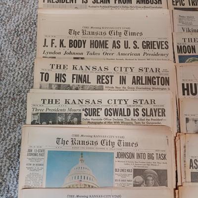 1968 - 1969 NEWSPAPER HEADLINES