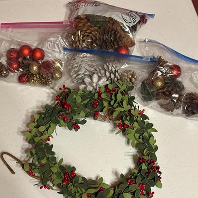 Christmas decor and bin