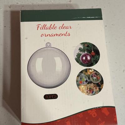 Christmas decor and bin