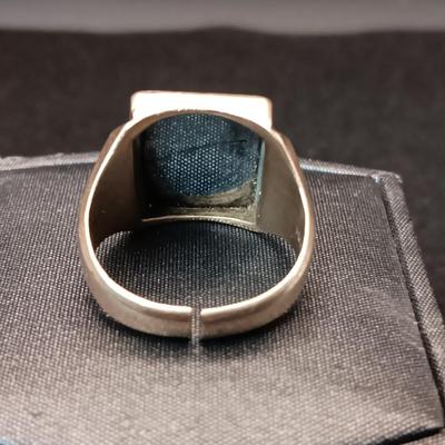 MEN'S 10K GOLD RING WITH ROMAN SOLDIER 9.70g SIZE 8