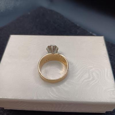 14K GOLD RING 7.21g SIZE 7 1/4