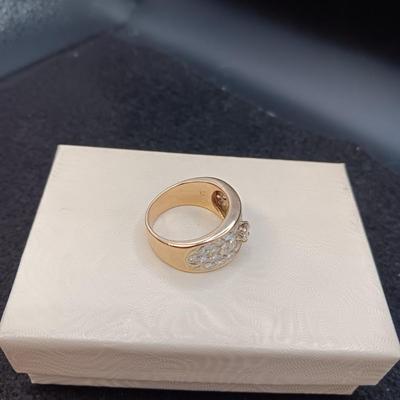 14K GOLD RING 9.00g SIZE 7 1/2