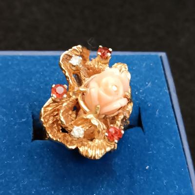 14K GOLD RING 16.53g SIZE 6 1/2