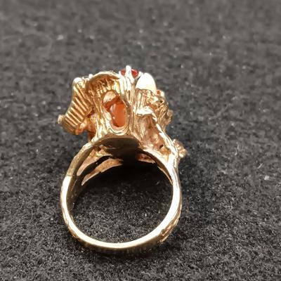 14K GOLD RING 16.53g SIZE 6 1/2