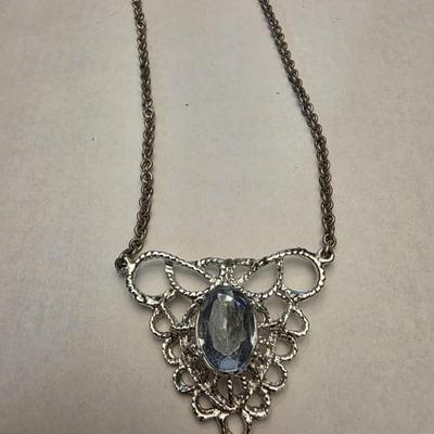 Silver toned necklace
