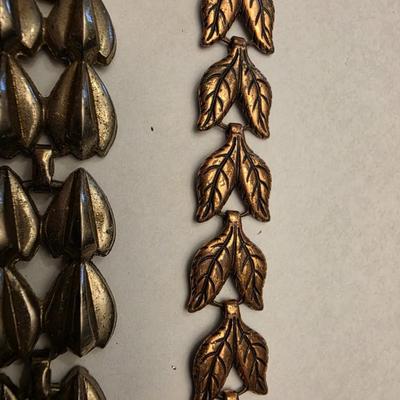 Pair of link bracelets.