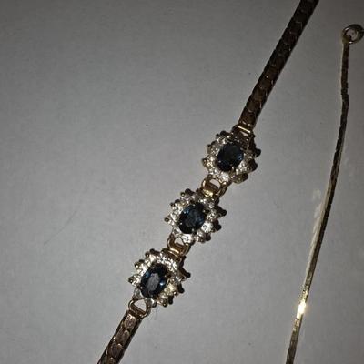 Pair of gold tone bracelets