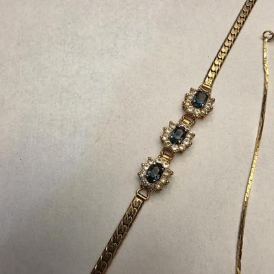 Pair of gold tone bracelets
