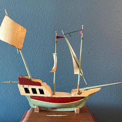 Antique toy ship