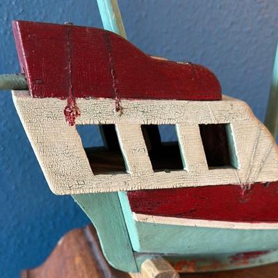 Antique toy ship