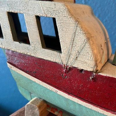 Antique toy ship