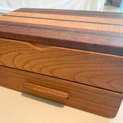 Clean Teak Jewelry Collectibles Box