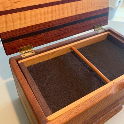 Clean Teak Jewelry Collectibles Box