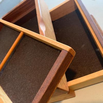 Clean Teak Jewelry Collectibles Box