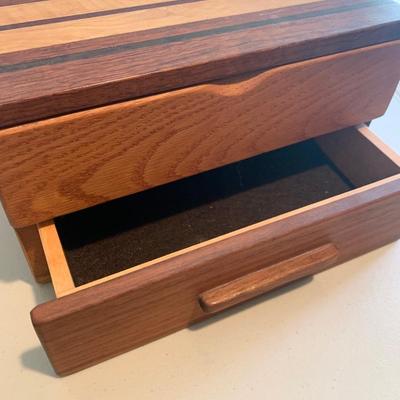 Clean Teak Jewelry Collectibles Box