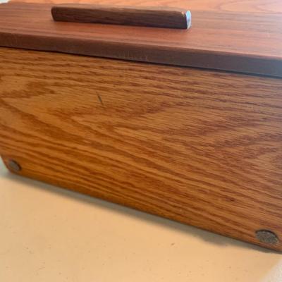 Clean Teak Jewelry Collectibles Box